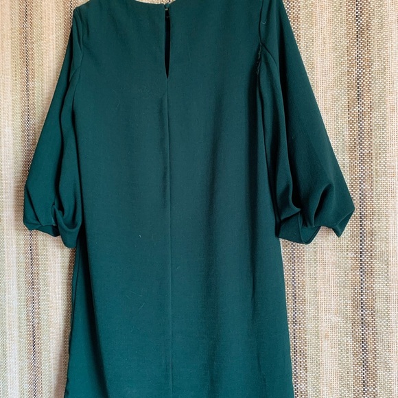 Gilli Formal Dress Hunter Green Women Size Small MIDI Long Sleeve Casual - Picture 3 of 4